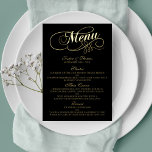Elegant Real Foil Pressed Wedding Menu Cards<br><div class="desc">Celebrate in style with these elegant real foil pressed menu cards. The wording is easy to personalize and your dinner guests will be thrilled when they receive these super stylish menus.</div>