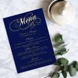 Elegant Real Foil Pressed Wedding Menu Cards<br><div class="desc">Celebrate in style with these elegant real foil pressed menu cards. The wording is easy to personalize and your dinner guests will be thrilled when they receive these super stylish menus.</div>