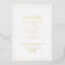 Elegant Real Gold Foil White Script Wedding