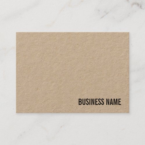 Elegant Real Kraft Paper Template Professional Business Card