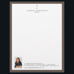 Elegant Realtor Broker Letterhead Stationary<br><div class="desc">This custom-printed Elegant Realtor Broker Letterhead Stationary is a great way to give office stationary  a professional touch. Use them for everything,  from shopping lists to meeting notes. Customize it with your company logo or name or special messages.</div>