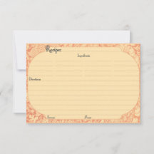 Elegant Recipe Cards