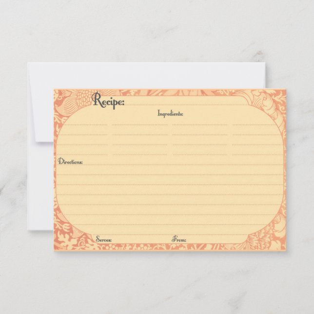 Elegant Recipe Cards (Front)