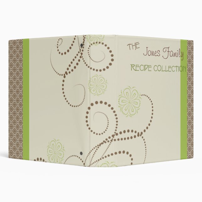 Elegant recipes 3 ring binder (Background)