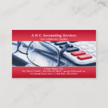 Elegant Red Accounting Business Card at Zazzle