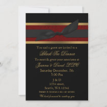Elegant Red and Gold Corporate party Invitation