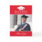 Elegant Red and White Custom Graduation Photo