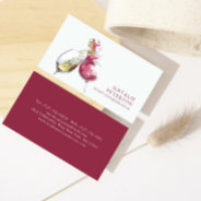 Elegant Red And White Wine Dance Event Coordinator Business Card at Zazzle