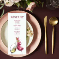 Wedding wine list discount