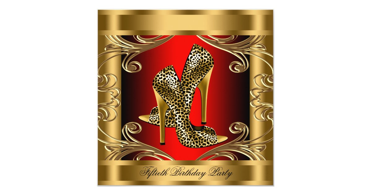 Elegant Red Black and Gold Birthday Party Card | Zazzle.com Elegant Red Black and Gold Birthday Party Card | Zazzle.com