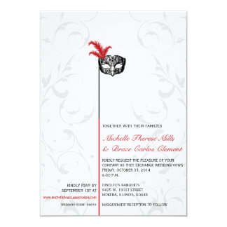 masquerade wedding invites