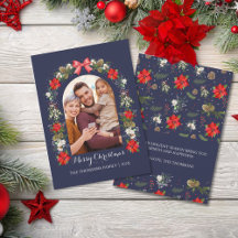 Elegant Red Bloom Berry Ribbon Festive