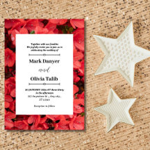 Elegant red Board Wedding Invitation Template