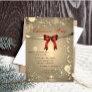 Elegant Red Bow,Confetti Company Christmas Party Invitation