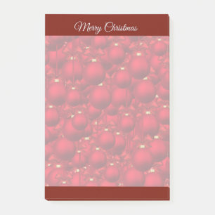 Elegant Red Christmas Notes