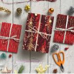 Elegant Red Christmas set of 3 Wrapping Paper Sheets<br><div class="desc">Introducing the Elegant Red Christmas Set of 3 Wrapping Paper Sheets, a festive and luxurious way to wrap your gifts this holiday season. Each sheet is adorned with intricate patterns and designs in rich, vibrant red, exuding elegance and sophistication. Whether you're wrapping presents for friends, family, or colleagues, this set...</div>