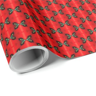 Elegant Red Christmas Wrapping Paper
