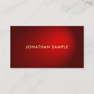 Elegant Red Damask Premium Thick Professional Business Card