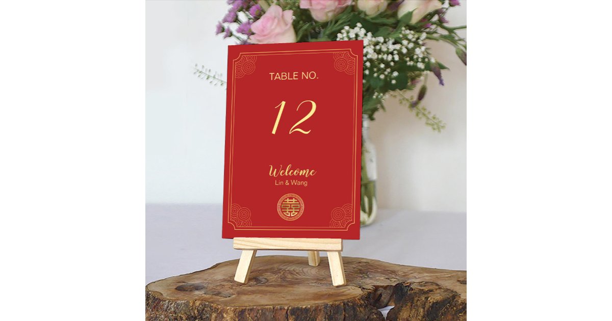 Elegant Red Double Happiness Chinese Wedding Table Number Zazzle elegant-red-double-happiness-chinese-wedding-table-number-zazzle