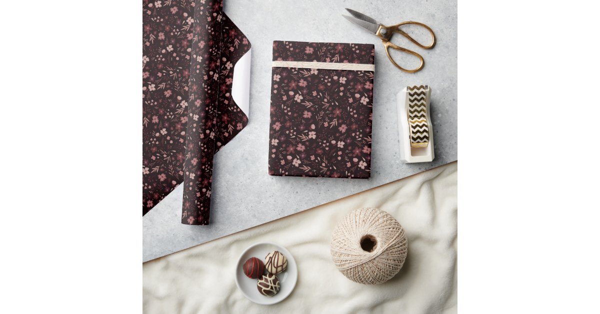 Elegant Burgundy Red Wrapping Paper