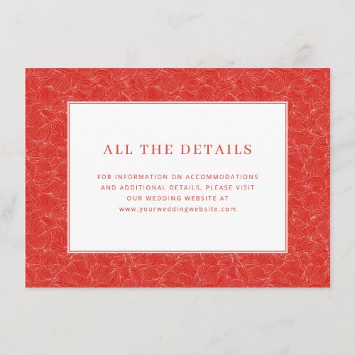 Elegant Red Floral Pattern