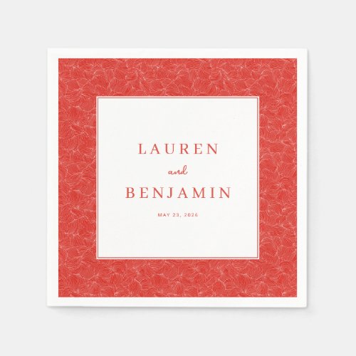 Elegant Red Floral Pattern