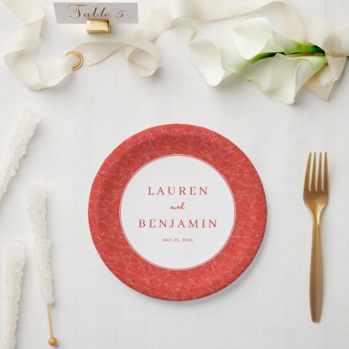 Elegant Red Floral Pattern