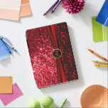 Elegant Red Glitter and Leopard Skin iPad Pro Cover<br><div class="desc">Elegant Red Glitter and Leopard Skin Pattern. iPad Cover ready for you to customize. ⭐This Product is 100% Customizable. *****Click on CUSTOMIZE BUTTON to add, delete, move, resize, changed around, rotate, etc... any of the graphics or text or use the fill in boxes. ⭐99% of my designs in my store...</div>
