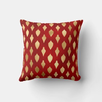 Red And Gold Throw Pillowsnull