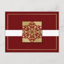 elegant red gold  Corporate Holiday Greeting s