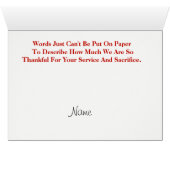Elegant Red Gold Fire Icon Logo Thank You Cards (Inside Horizontal (Bottom))