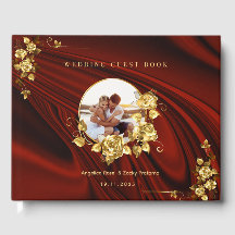 Elegant Red & Gold Wedding Personalized