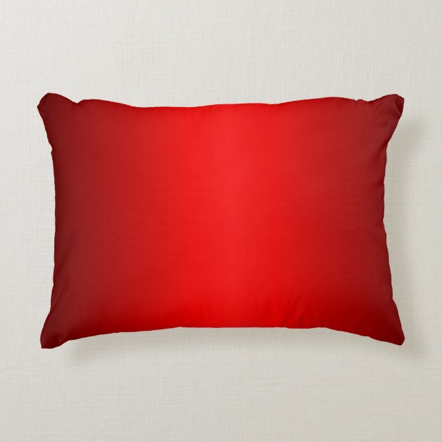Elegant Red Gradient   Accent Pillow (Front)