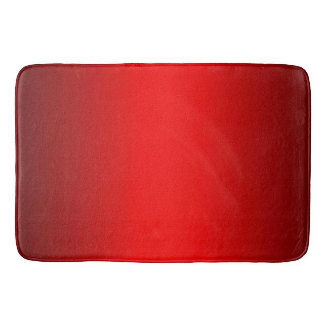 Elegant Red Gradient   Bath Mat (Front)