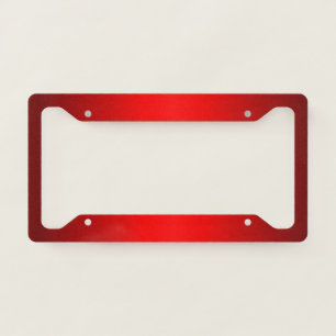 Elegant Red Gradient License Plate Frame