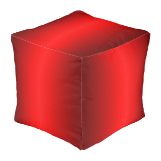 Elegant Red Gradient Pouf