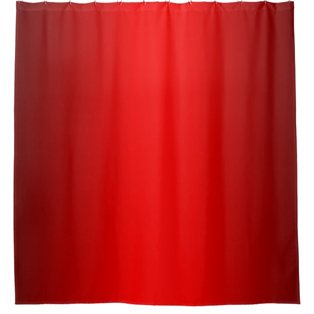Elegant Red Gradient  Shower Curtain (Front)