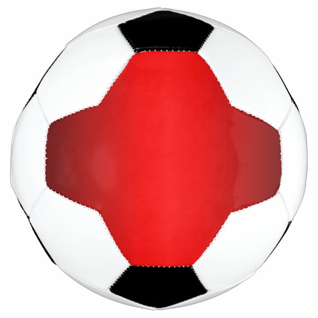 Elegant Red Gradient   Soccer Ball (Front)