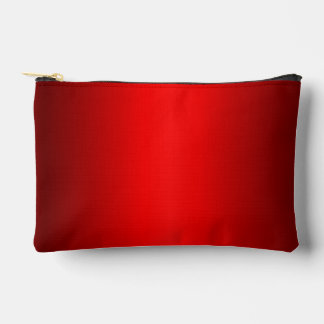 Elegant Red Gradient to Black  Accessory Pouch