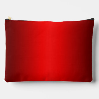 Elegant Red Gradient to Black  Accessory Pouch
