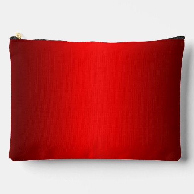 Elegant Red Gradient to Black  Accessory Pouch (Front)