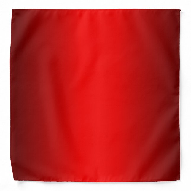 Elegant Red Gradient to Black  Bandana (Front)