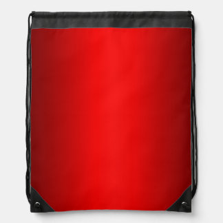 Elegant Red Gradient to Black  Drawstring Bag