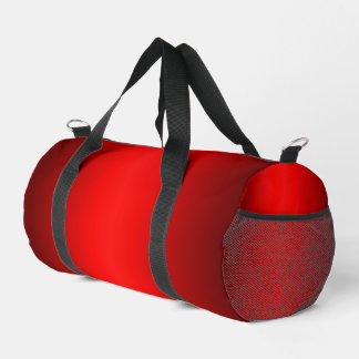 Elegant Red Gradient to Black  Duffle Bag