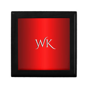 Elegant Red Gradient to Black  Gift Box