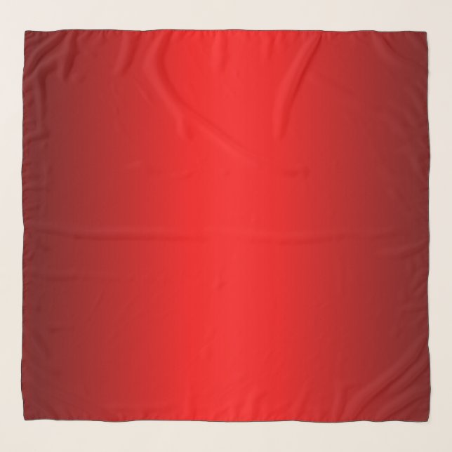 Elegant Red Gradient to Black  Scarf (Front)