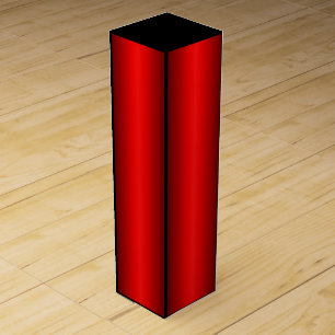 Elegant Red Gradient to Black  Wine Box
