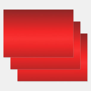 Elegant Red Gradient to Black  Wrapping Paper Sheets
