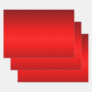 Elegant Red Gradient to Black  Wrapping Paper Sheets