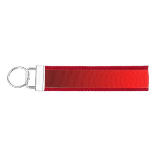 Elegant Red Gradient to Black Wrist Keychain